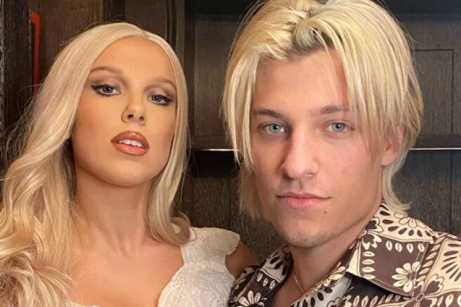 Millie Bobby Brown celebrated her 18th birthday with boyfriend Jake Bon Jovi in the images of Barbie and Ken