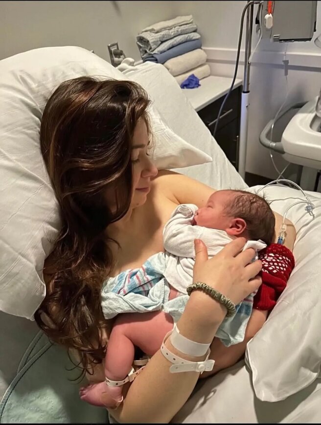 Джордана Джейкобс с сыном