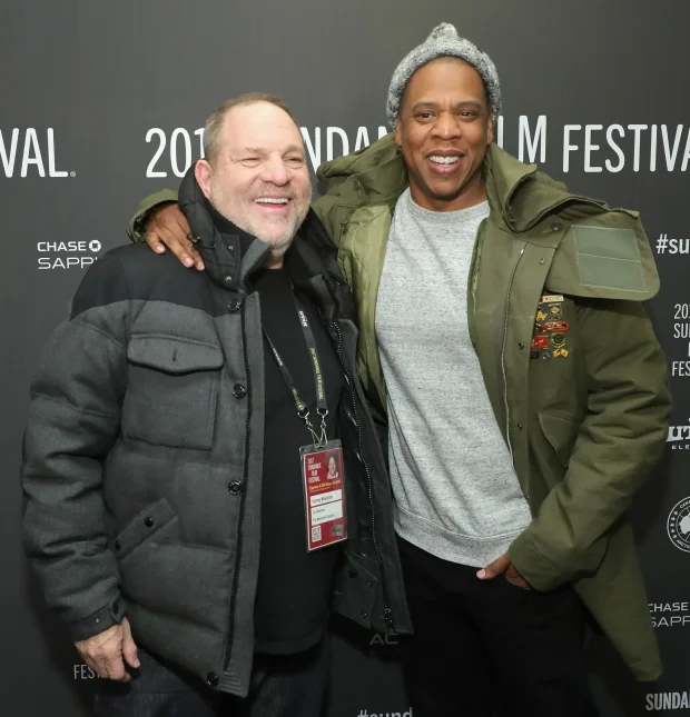 Харви Вайнштейн и Jay-Z в 2017 году