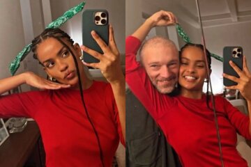 Vincent Cassel's Pregnant Girlfriend Shows How They Celebrated Christmas