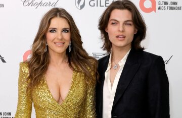 "It was completely normal." Elizabeth Hurley's son on filming his mother's explicit scenes that sparked criticism
