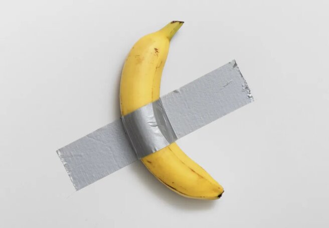 Banana-shaped art object sold at Sotheby's for $6.2 million