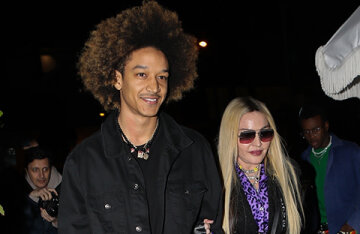 Off-duty: Madonna and her boyfriend Ahlamalik Williams on a walk in Los Angeles