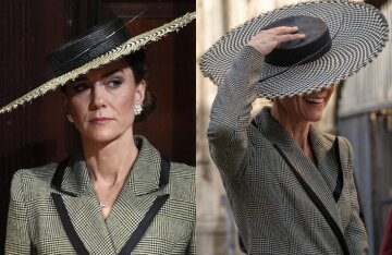 Kate Middleton appeared in public wearing a Melania Trump-style hat.