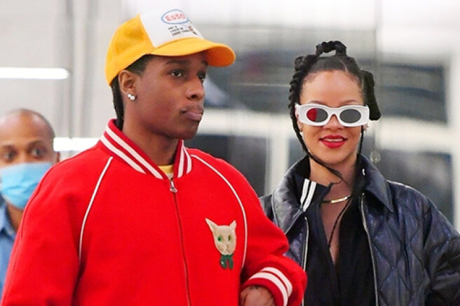 Off-duty: Rihanna and A$AP Rocky on a shopping trip in New York