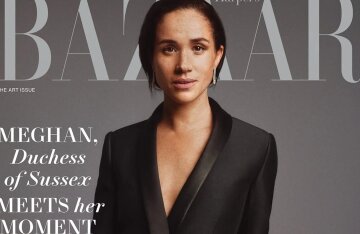 "No one in the world loves me more than he does." Meghan Markle posed for a glossy magazine and talked about Prince Harry and motherhood.