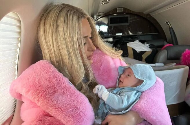 Paris Hilton posted a series of photos with her son in honor of his first birthday