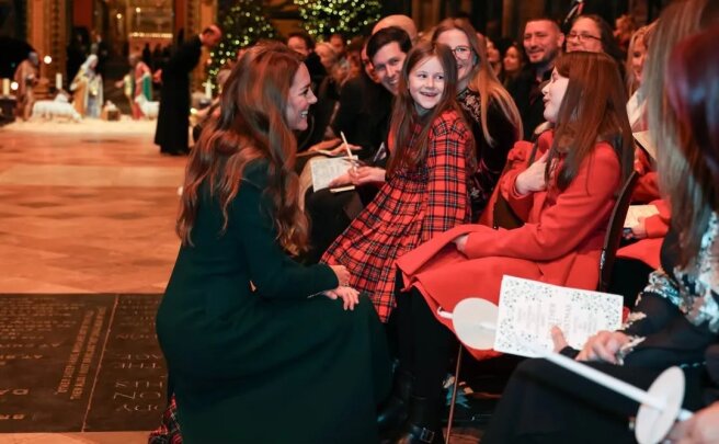 Кейт Миддлтон на рождественской службе