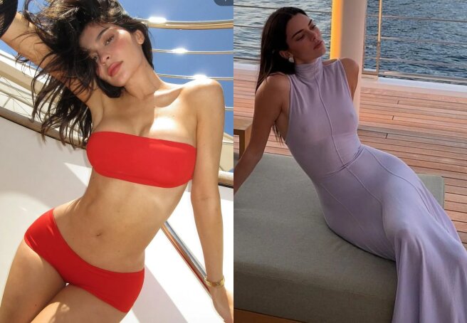 Yachts, sunsets and evening dresses: how Kylie and Kendall Jenner spend the summer in Mallorca