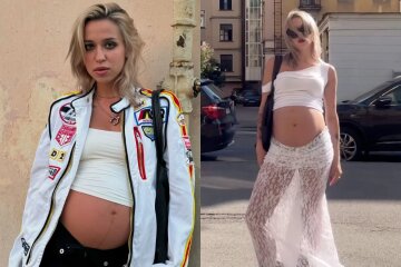 A pregnant blogger from St. Petersburg was criticized by passers-by because of her exposed belly