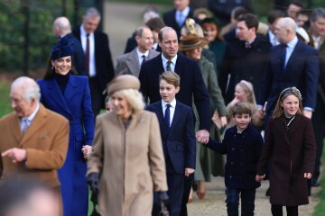 Prince George, Princess Charlotte and Prince Louis joined the royal family for Christmas church service