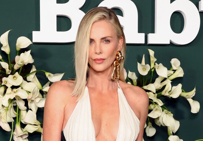 Charlize Theron in Schiaparelli, Jessica Alba in a translucent dress, Heidi Klum, Katy Perry attended the Baby2Baby gala