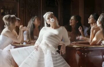 Selena Gomez starred in a wedding dress in the Love On video