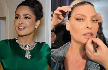 Salma Hayek and her husband's ex-girlfriend Linda Evangelista shared photos of each other on social media