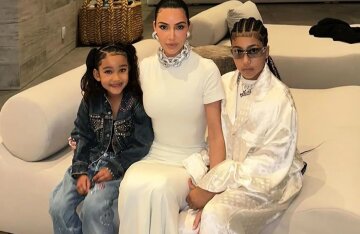 Kim Kardashian published a photo with her daughters amid a wave of criticism against her eldest daughter North