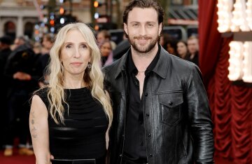 Aaron Taylor-Johnson supported his wife Sam at the London premiere of her Amy Winehouse film