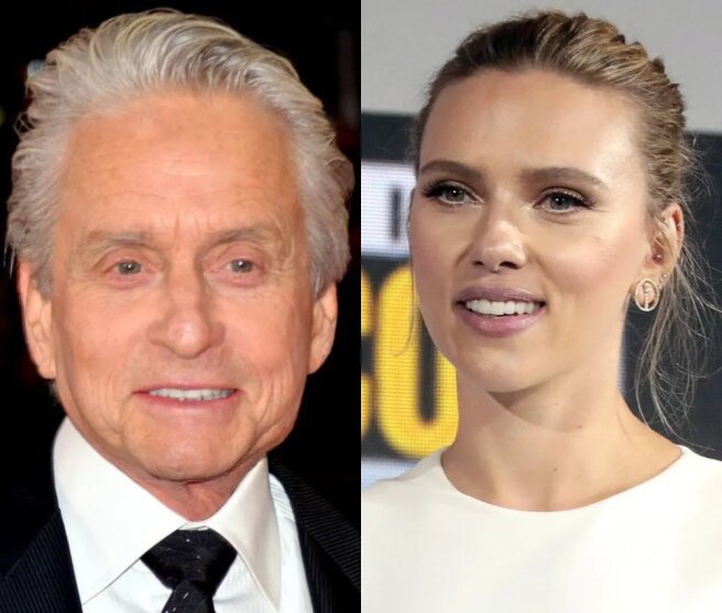 Michael Douglas and Scarlett Johansson turned out to be distant relatives