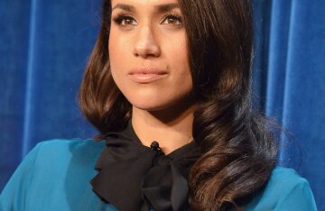 Meghan Markle posing at a public event