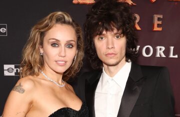 Miley Cyrus hinted at an engagement to boyfriend Max Morando.