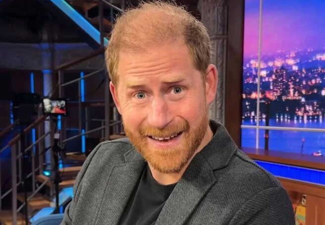 Prince Harry appeared on a TV show and joked about his Hollywood connections thanks to Meghan Markle.