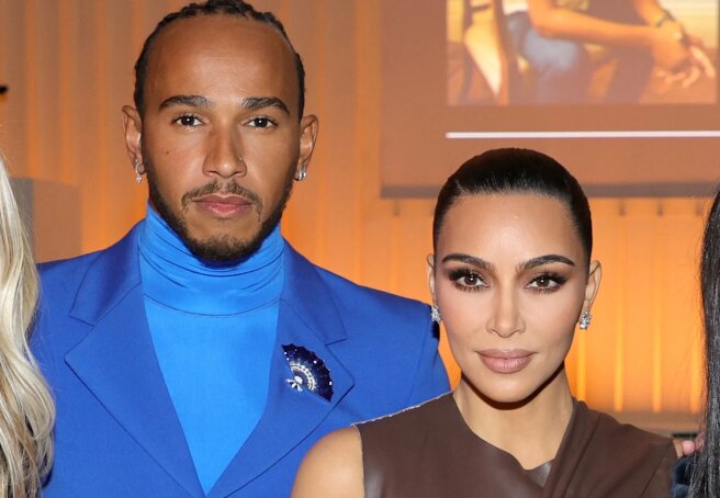 Kim Kardashian is dating racing driver Lewis Hamilton.