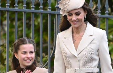 Kate Middleton and Prince William attended Easter service with their three children.