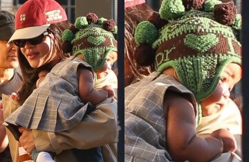 Rihanna made her first public appearance with her daughter.