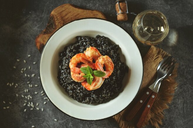 Cuttlefish Ink Risotto
