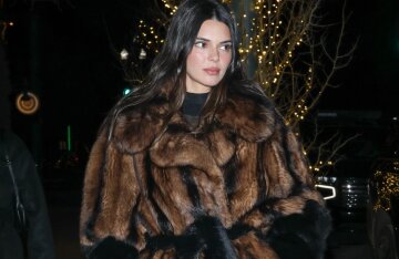 Kendall Jenner walked out with a fur coat in the Slavic bimbo style for 2.5 million rubles