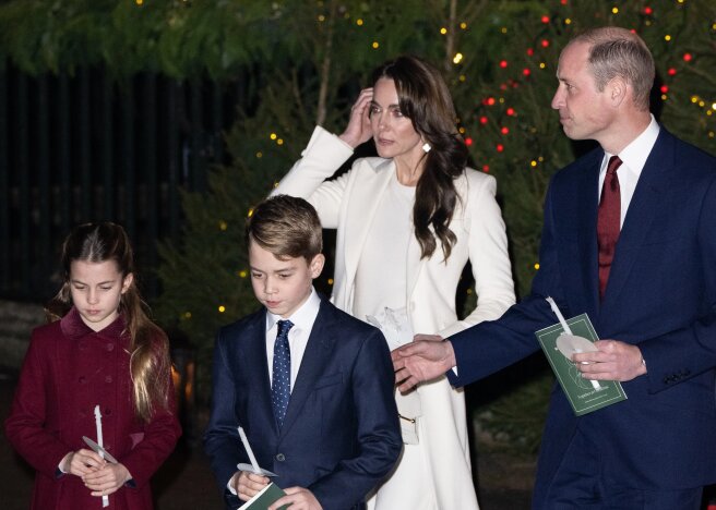 Kate Middleton and Prince William and their children attended a Christmas concert, Prince Louis once again attracted all the attention