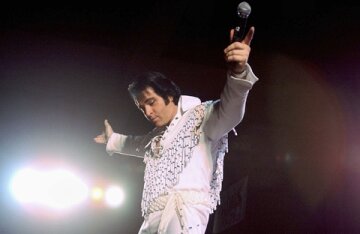 Chapels in Las Vegas are banned from using the image of Elvis Presley at weddings due to copyright