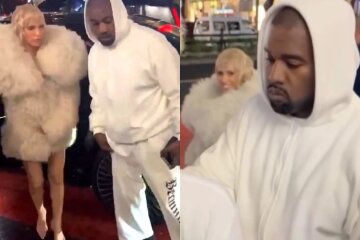 Bianca Censori as Marilyn Monroe and Kanye West visit Tokyo nightclub