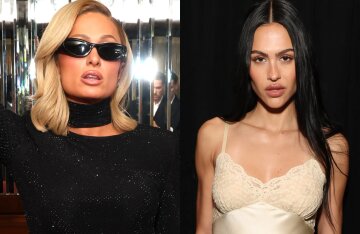 Paris Hilton, Hunter Schafer, Mark Eidelstein's girlfriend, Benny Blanco, and Demi Moore's daughter in a nude dress at the Grammy Awards afterparty.