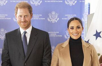 Continuing the tour: Meghan Markle and Prince Harry at a meeting with the UN Ambassador in New York
