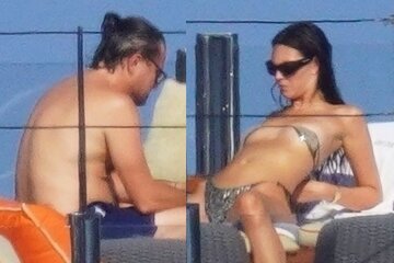 "Skoof with a young bride." Leonardo DiCaprio and Vittoria Ceretti relax on a yacht in Cannes