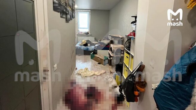 Фото с места поножовщины