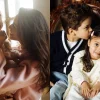 Ravshana Kurkova held a New Year's photo shoot with her grown-up children.