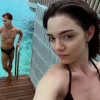 Evgenia Medvedeva shared a photo with her fiancé from a romantic trip to the Maldives.