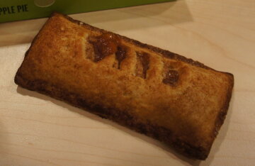 A McDonald's baked apple pie on a plate