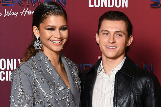 Zendaya and Tom Holland presented the film "Spider-Man: No Way Home" in London