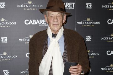 Actor Ian McKellen hospitalized after falling off stage at theater