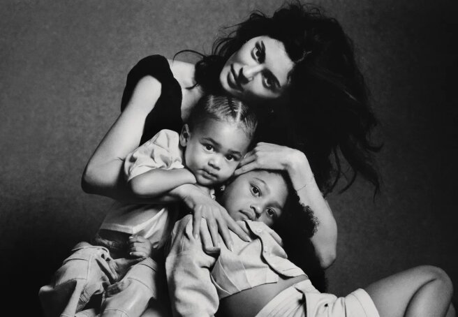 Kylie Jenner poses with her kids for Vogue and opens up about postpartum depression