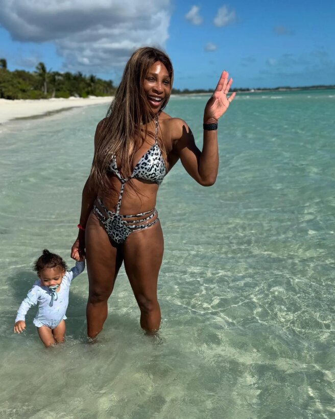 Серена Уильямс с дочкой Адирой/Фото: serenawilliams/Instagram*