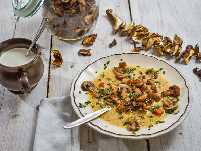 Dried porcini mushroom soup: recipe
