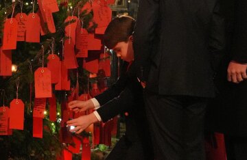 Prince Louis puts touching note on Kindness Tree during his mother's Christmas concert