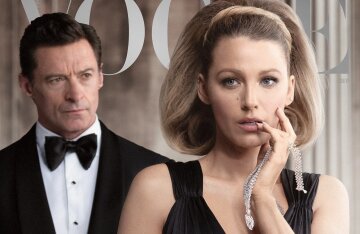 Blake Lively and Hugh Jackman pose for Vogue in 'Old Hollywood' looks