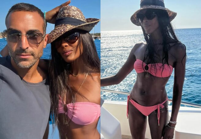 Naomi Campbell Holidays in Ibiza With Alleged Multimillionaire Boyfriend and Daughter