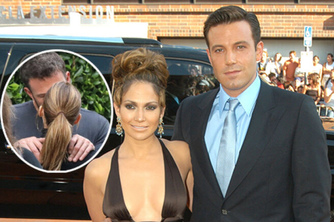 Jennifer Lopez and Ben Affleck showed tender feelings in public: photos