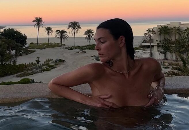 Vittoria Ceretti Posts Topless Vacation Photos