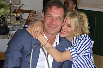 Sienna Miller has fueled rumors of an affair with billionaire Archie Keswick